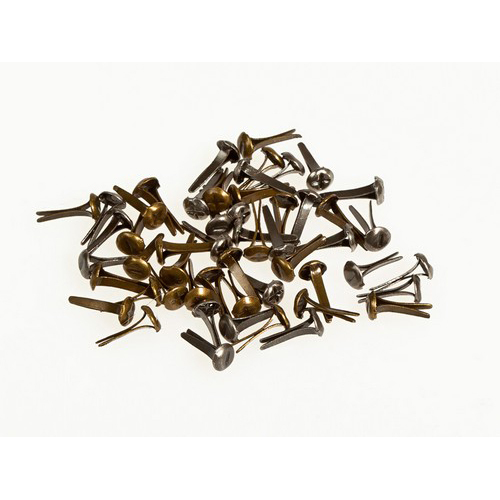 Набор брадс Scrapberrys "Винтики 3 мм",состаренный металлик