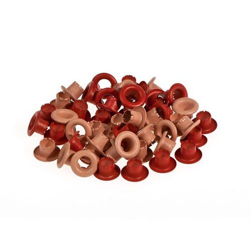 Набор люверсов 4,8 мм Scrapberrys, красные