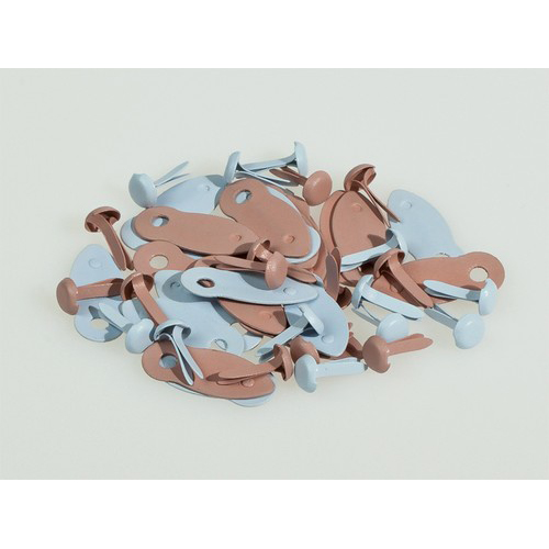 Анкеры c брадс Scrapberrys, розово-голубые