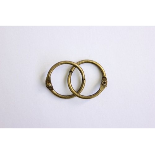 Кольца для альбома 25 мм, цвет состаренная медь, 2 шт