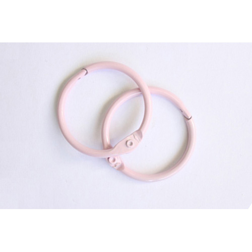 Кольца для альбома 35 мм, цвет розовый, 2 шт