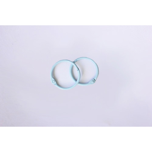 Кольца для альбома 25 мм, цвет голубой, 2 шт