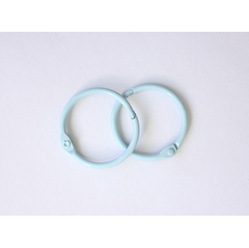 Кольца для альбома 40 мм, цвет голубой, 2 шт