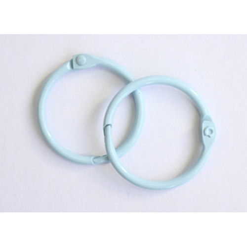 Кольца для альбома 50 мм, цвет голубой, 2 шт