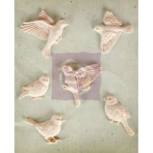 Гипсовые украшения Prima Shabby Chic "Птички"