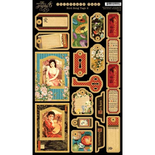 Вырубка из чипборда Graphic 45 "Bird Song" #2