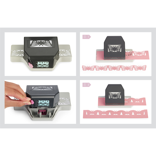 Фигурный дырокол для декора края двухпозиционный EK Success "Бабочки"