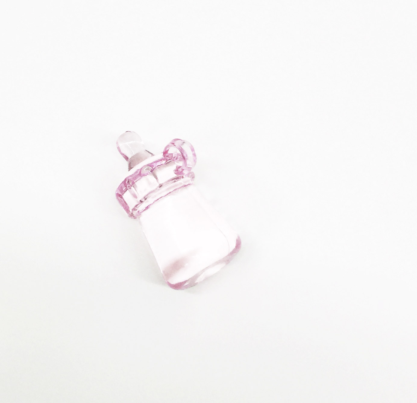 Подвеска акриловая"Бутылочка", цвет розовый (306)