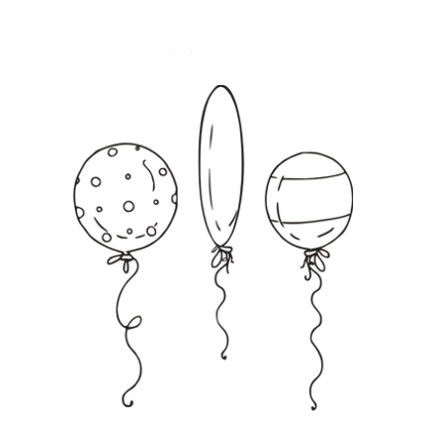 Штамп Stylish Stamps "Воздушные шарики"