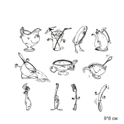 Штамп KatrinCraft "Забавная кухня"