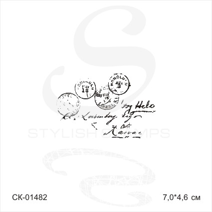 Штамп Stylish Stamps "Фон почтовый № 1"