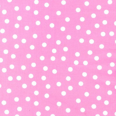 Ткань лоскутная 50 х 55 см "REMIX", БЕЛОЕ конфетти на РОЗОВОМ