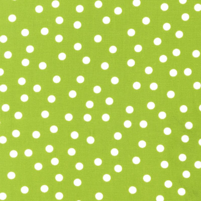 Ткань лоскутная 50 х 55 см "REMIX", БЕЛОЕ конфетти на САЛАТОВОМ