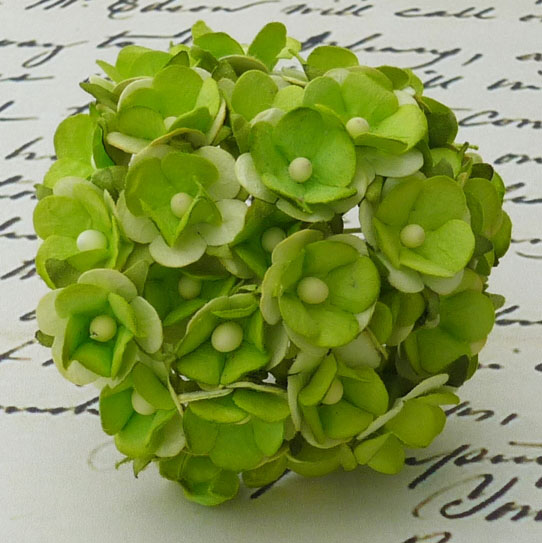 Букет цветов вишни 15 мм. Цвет салатовый