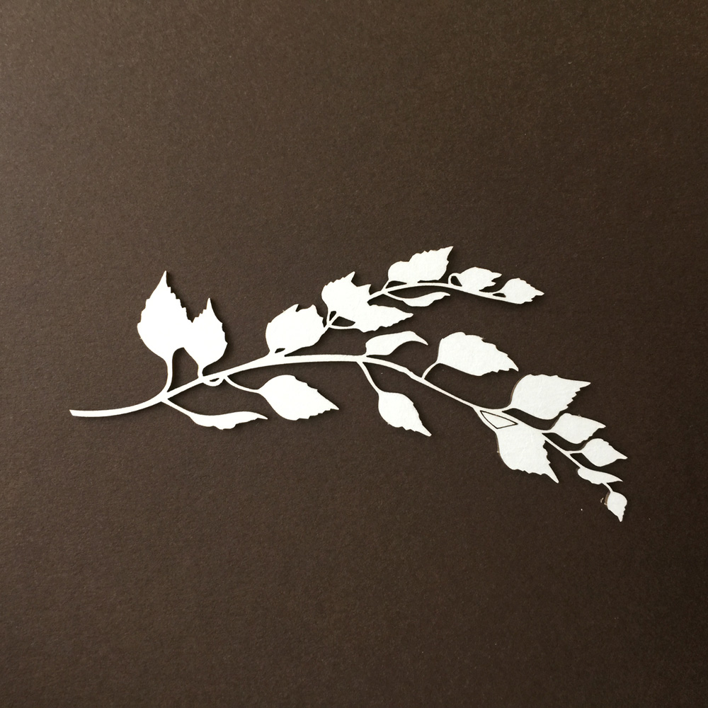 Чипборд "Березовая ветка №2"