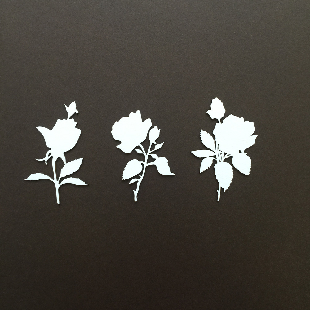 Чипборд "Набор Розы большой 3шт"