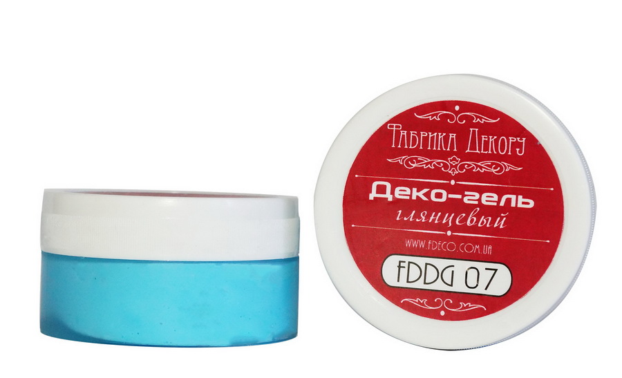 Деко-гель глянцевый Фабрика Декору "Ярко-голубой"