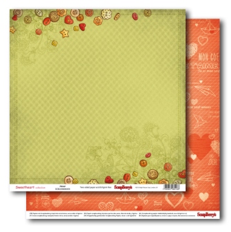 Бумага Scrapberrys "Мальчик и девочка"Детская любовь (SB457)