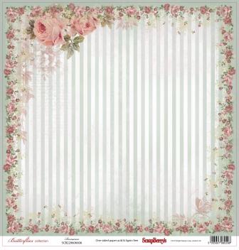 Бумага Scrapberrys "Бабочки "Романтика (SB490)