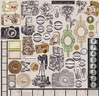 Бумага Scrapberrys " Фотоархив" Кадр РУС (SB479-4)