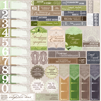 Бумага Scrapberrys " Фотоархив" Мгновение РУС (SB479-5)