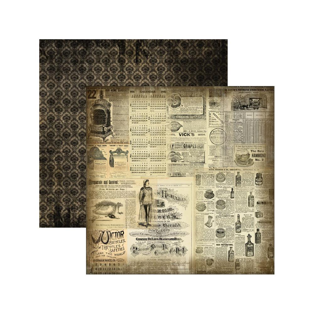 Двусторонняя бумага Marion Smith "Time Keeper" Marchant (MSD6)