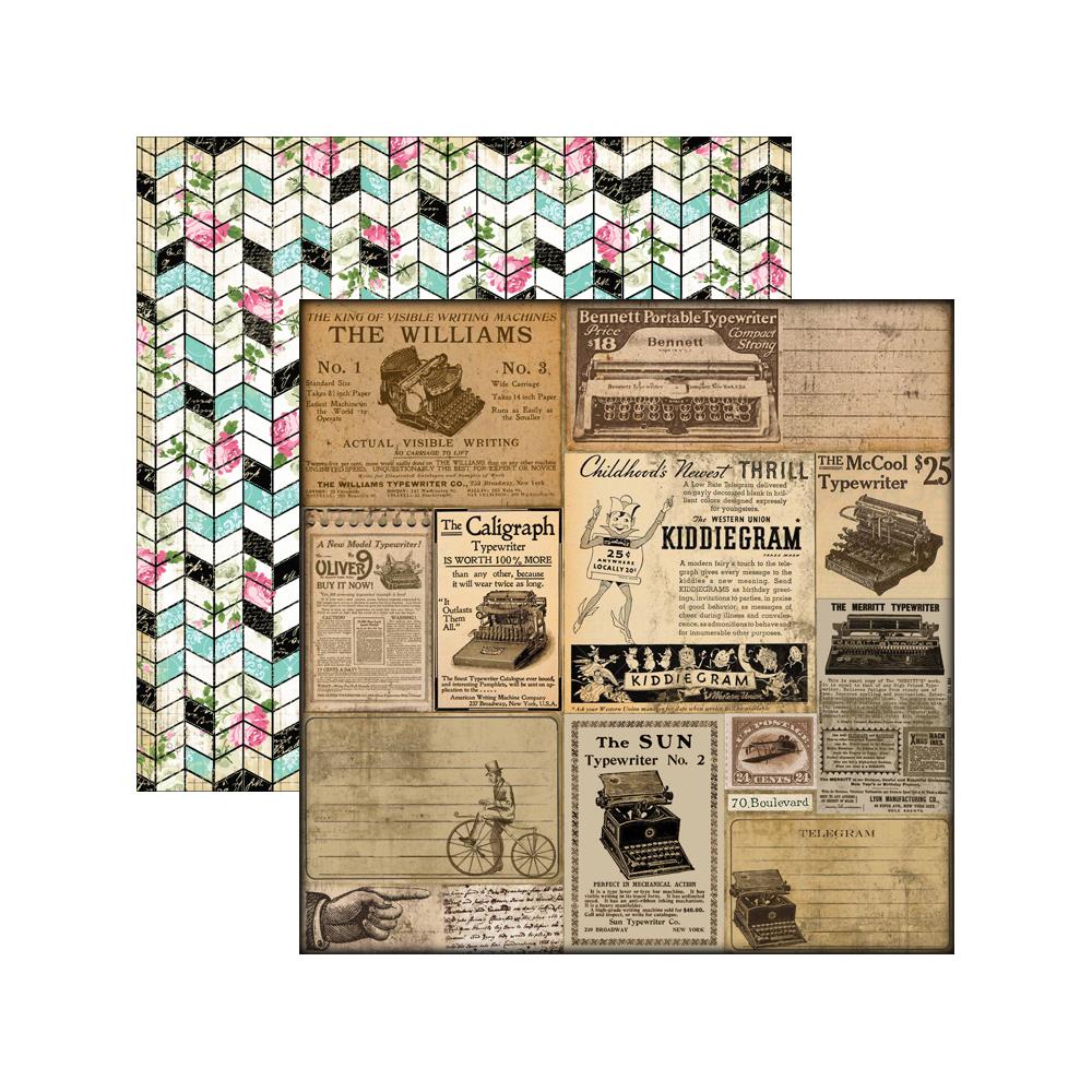 Двусторонняя бумага Marion Smith "Romance Novel" Telegram (MSD15)