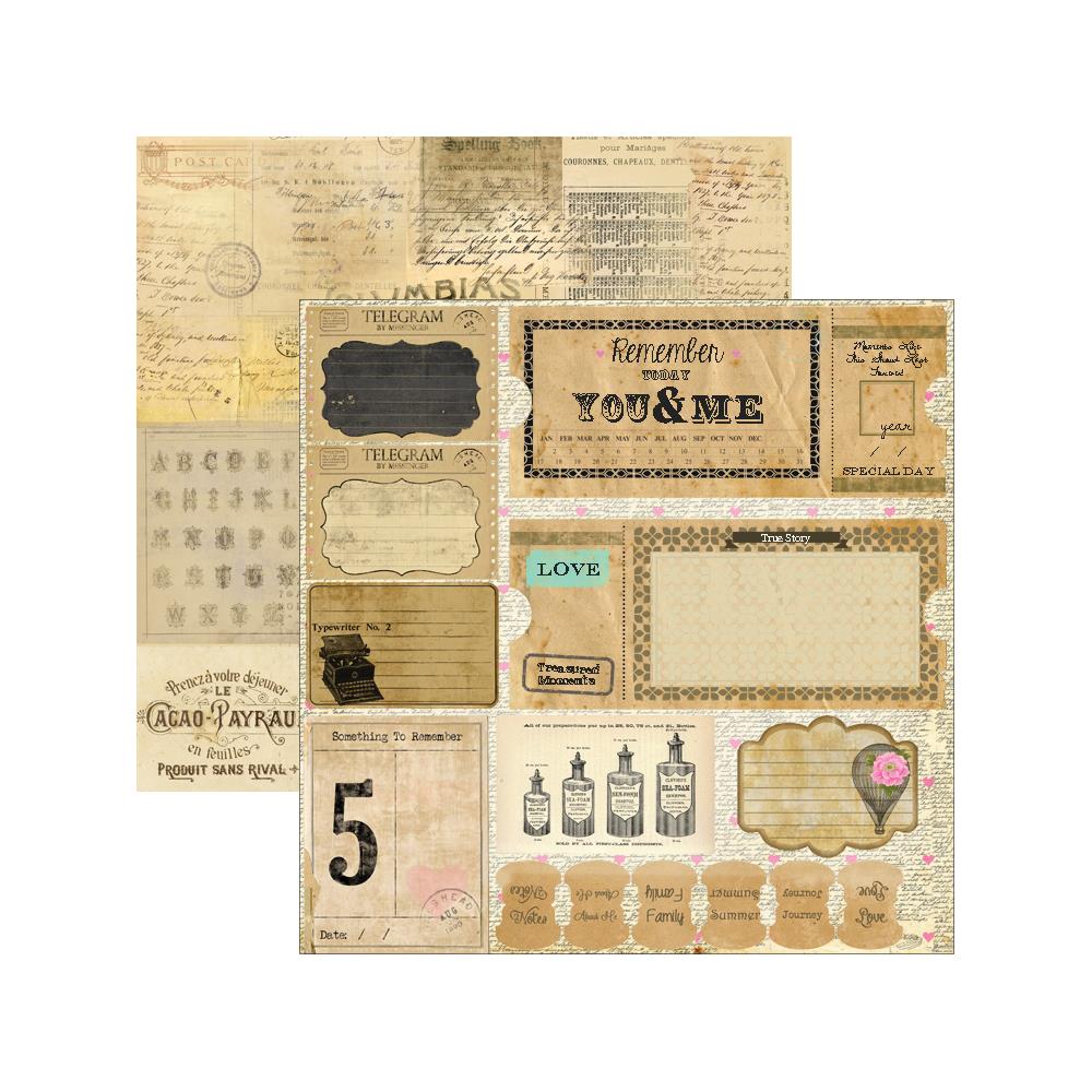 Двусторонняя бумага Marion Smith "Romance Novel" You & Me (MSD17)