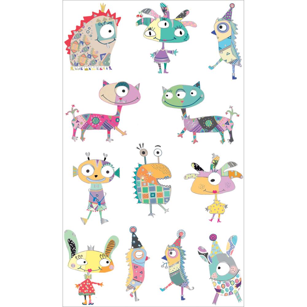 Наклейки Mrs Grossman "Замечательные монстрики"