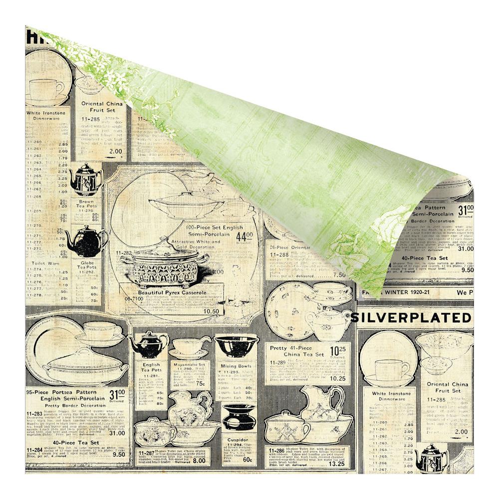 Бумага двусторонняя Prima "Garden Fable",Porcelainware (Prima232)