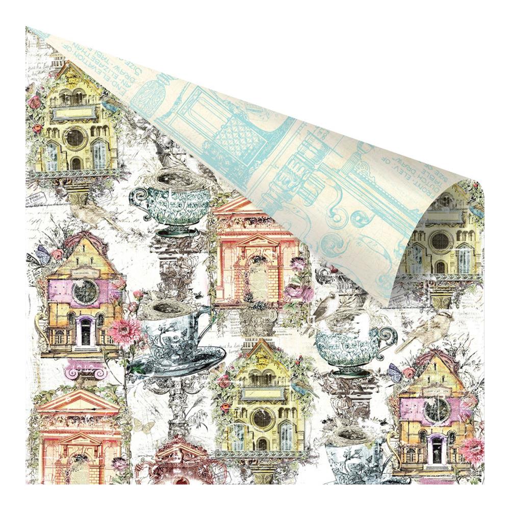 Бумага двусторонняя Prima "Garden Fable",Birdhouse (Prima234)