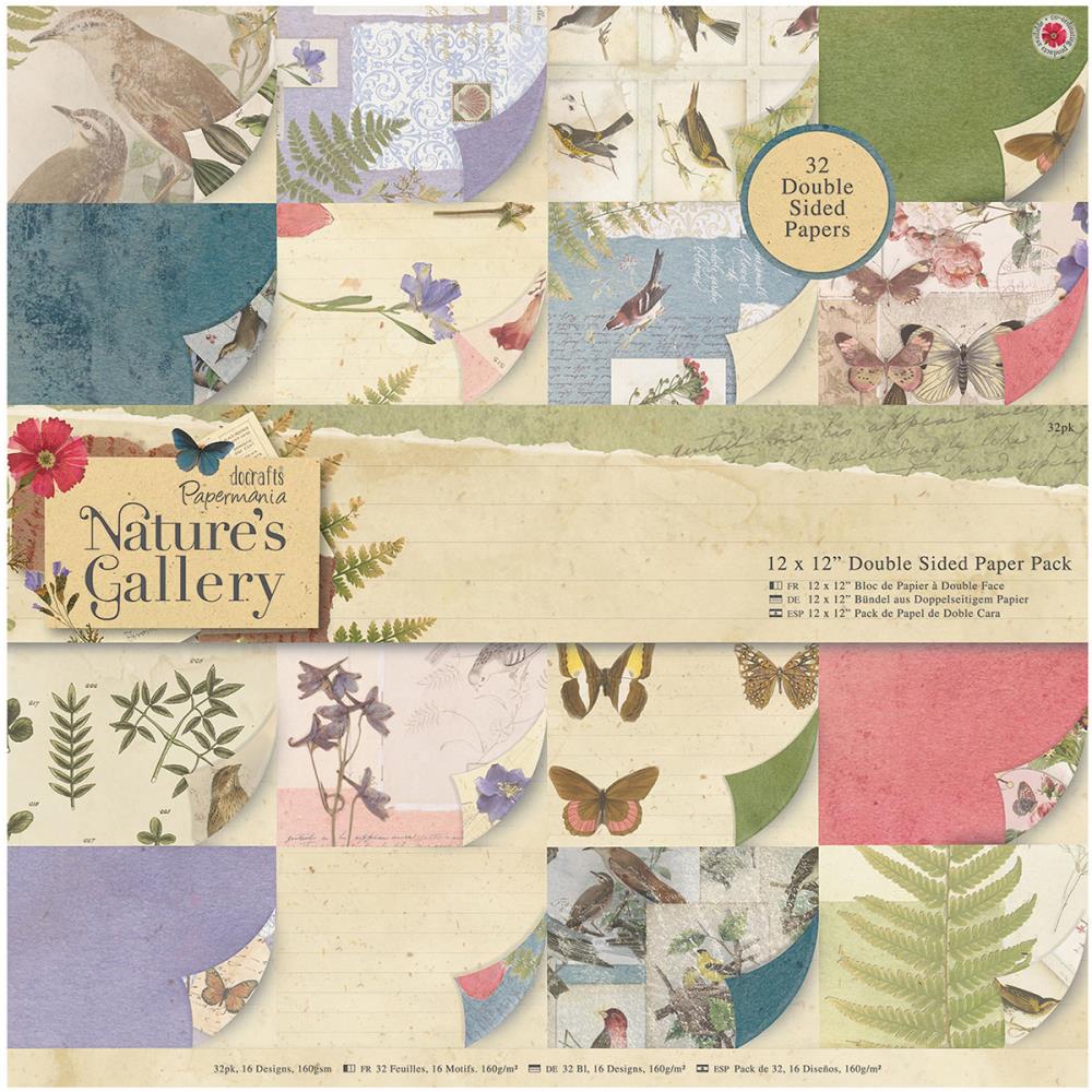 Набор бумаги 30,5 х 30,5 см Papermania "Nature's Gallery"