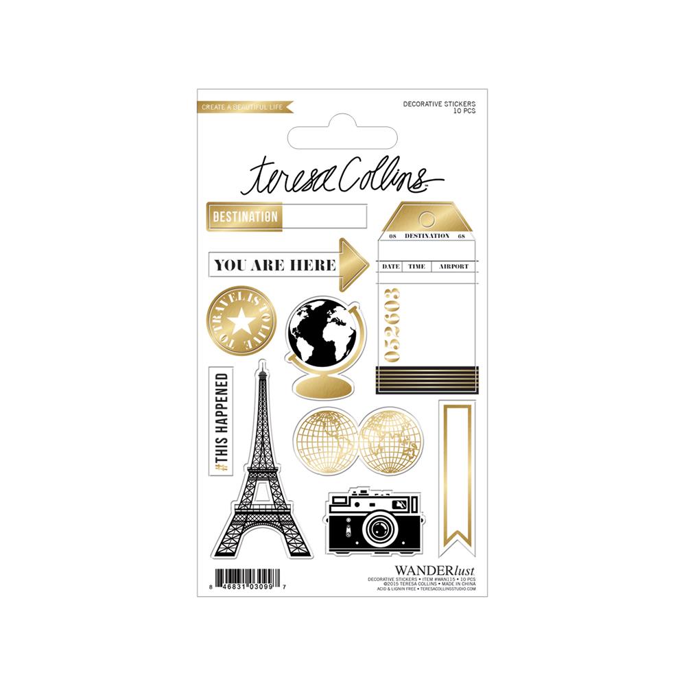 Наклейки Teresa Collins "Wanderlust", фигурки