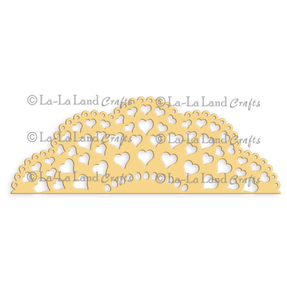 Нож для вырубки La-La Land "Кружево с сердечками"