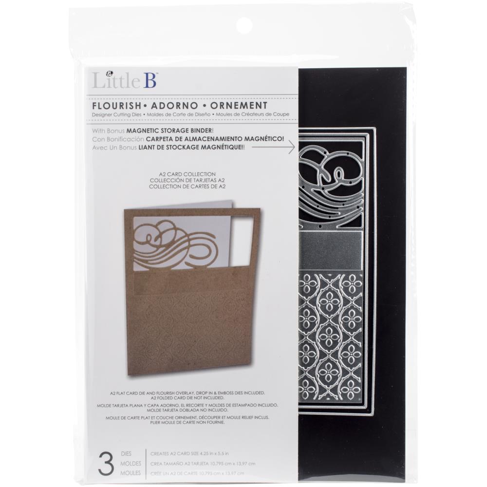 Нож для вырубки Little B "Открытка с завитком"