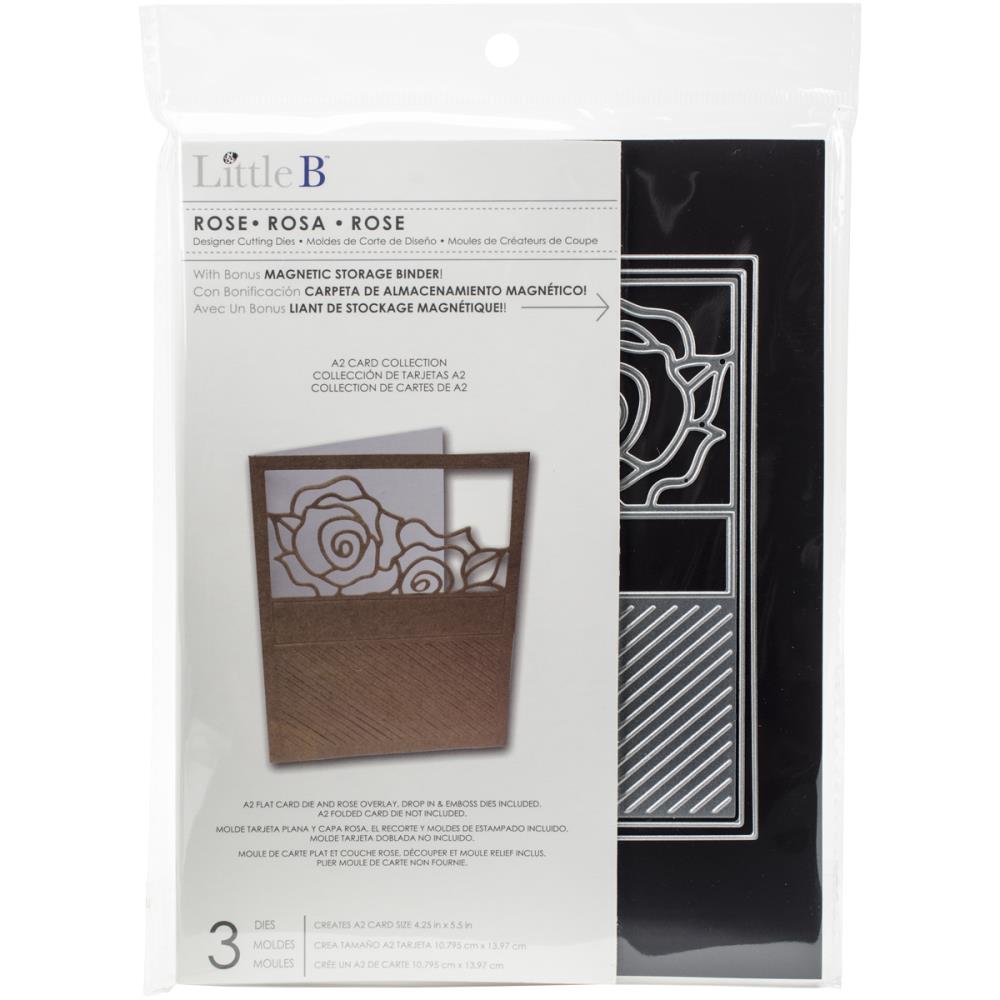 Нож для вырубки Little B "Открытка с розой"