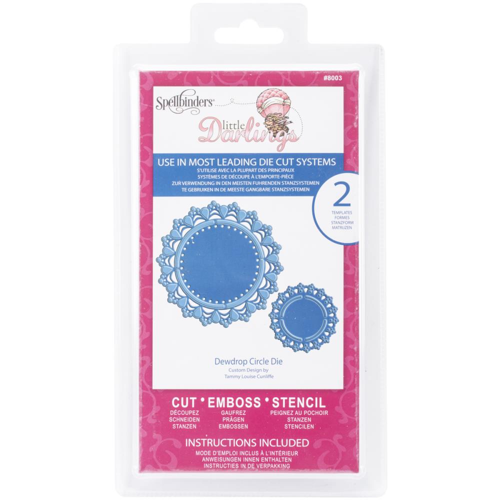 Ножи для вырубки Spellbinders "Круги с каплями"
