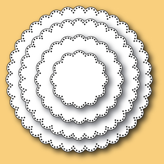 Нож Memory Box "Круги гребешки с точками" (MB299)