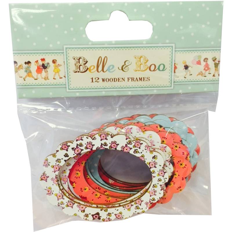 Набор деревянных рамочек Trimcraft "Belle & Boo"