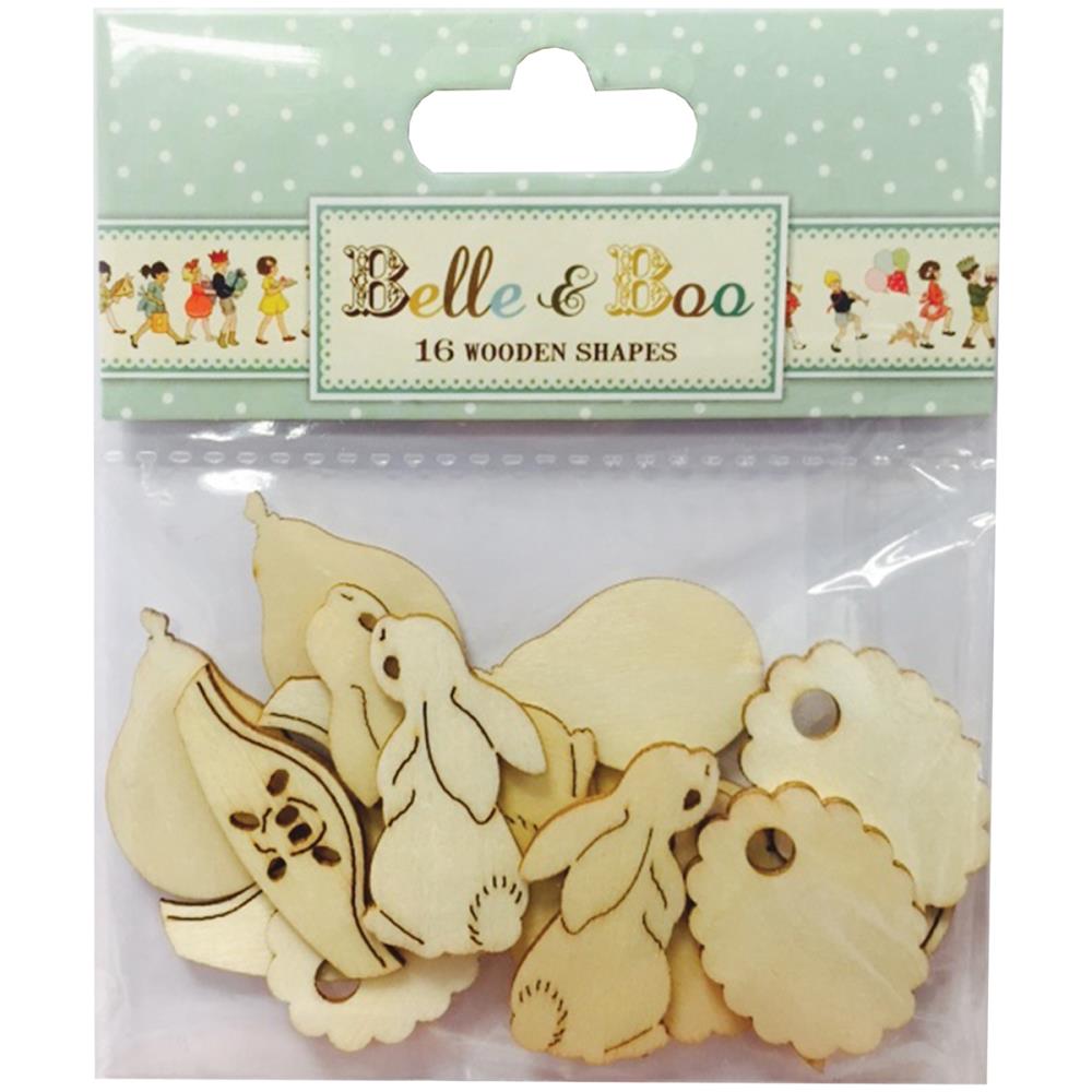 Набор деревянных украшений Trimcraft "Belle & Boo"