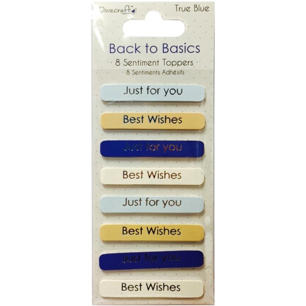 Шильдики с надписями Trimcraft "True Blue"