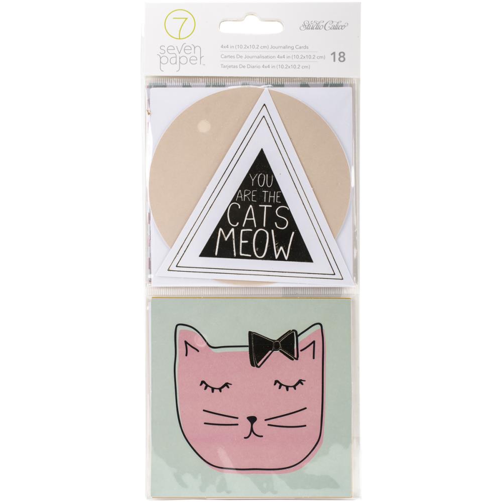 Набор карточек 10 х 10 см Studio Calico "Seven Paper Baxter",Cats
