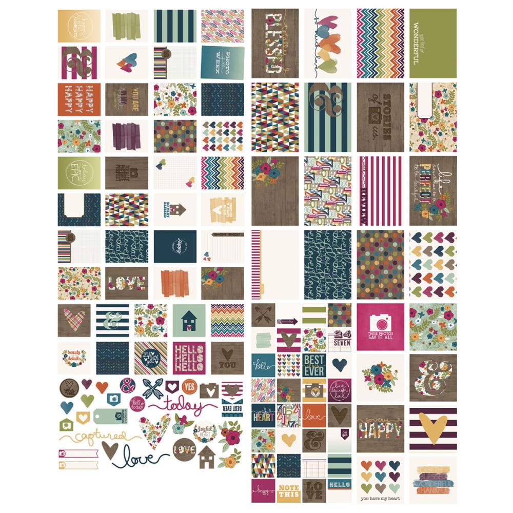 Набор карточек и вырубки Simple Stories "Lovely"