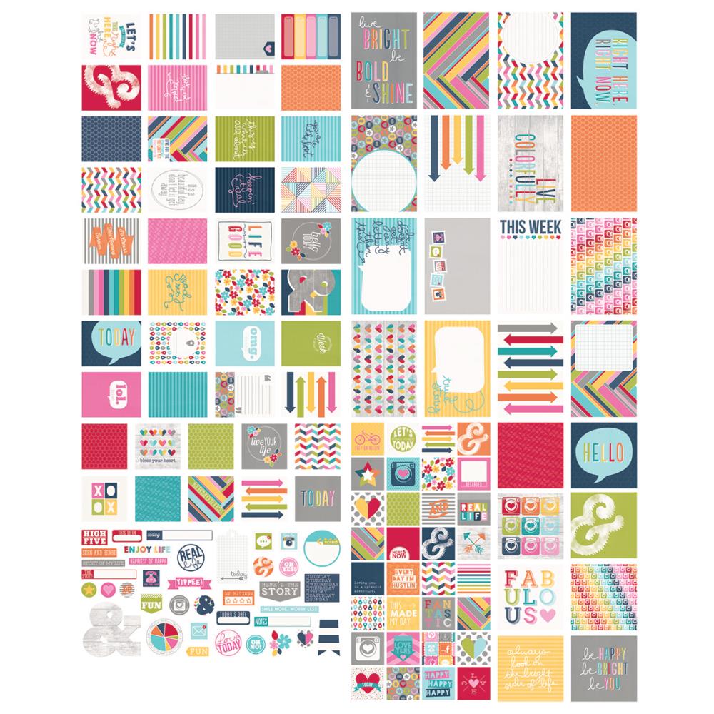 Набор карточек и вырубки Simple Stories "Fresh"