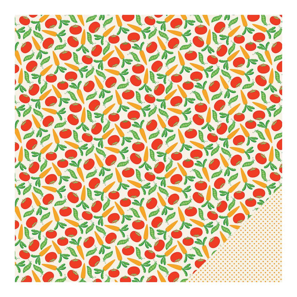 Двусторонняя бумага для скрапбукинга Imaginisce "Heartland Farm",Organic (I72)