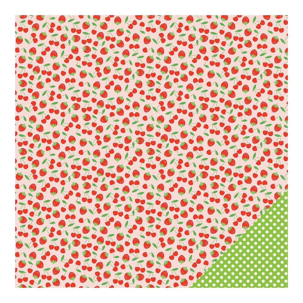 Двусторонняя бумага для скрапбукинга Imaginisce "Heartland Farm",Homegrown (I73)