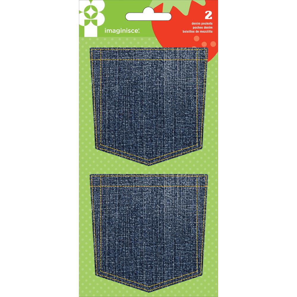 Джинсовые декоративные кармашки Imaginisce "Heartland Farm"