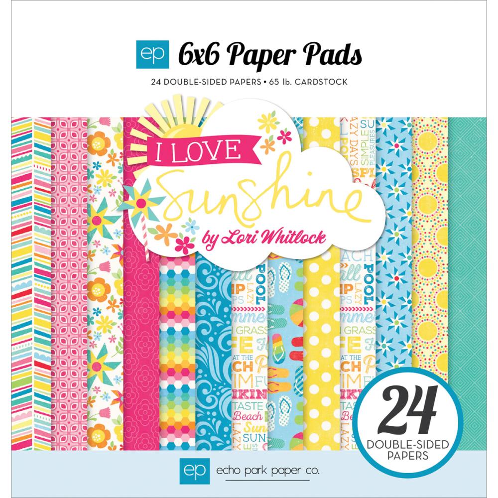 Набор бумаги 15 х 15 см Echo Park "I Love Sunshine"