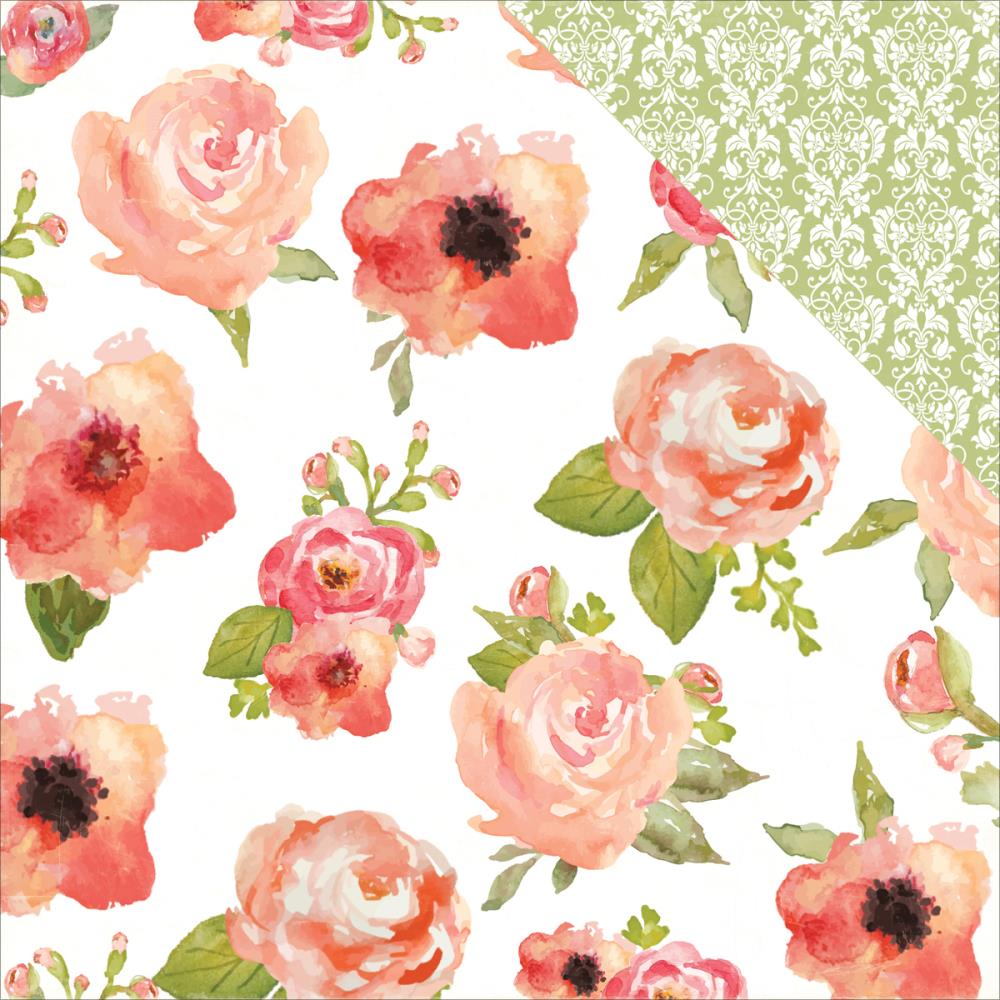 Двусторонняя бумага Carta Bella "Rustic Elegance" Flowers (CBL108)