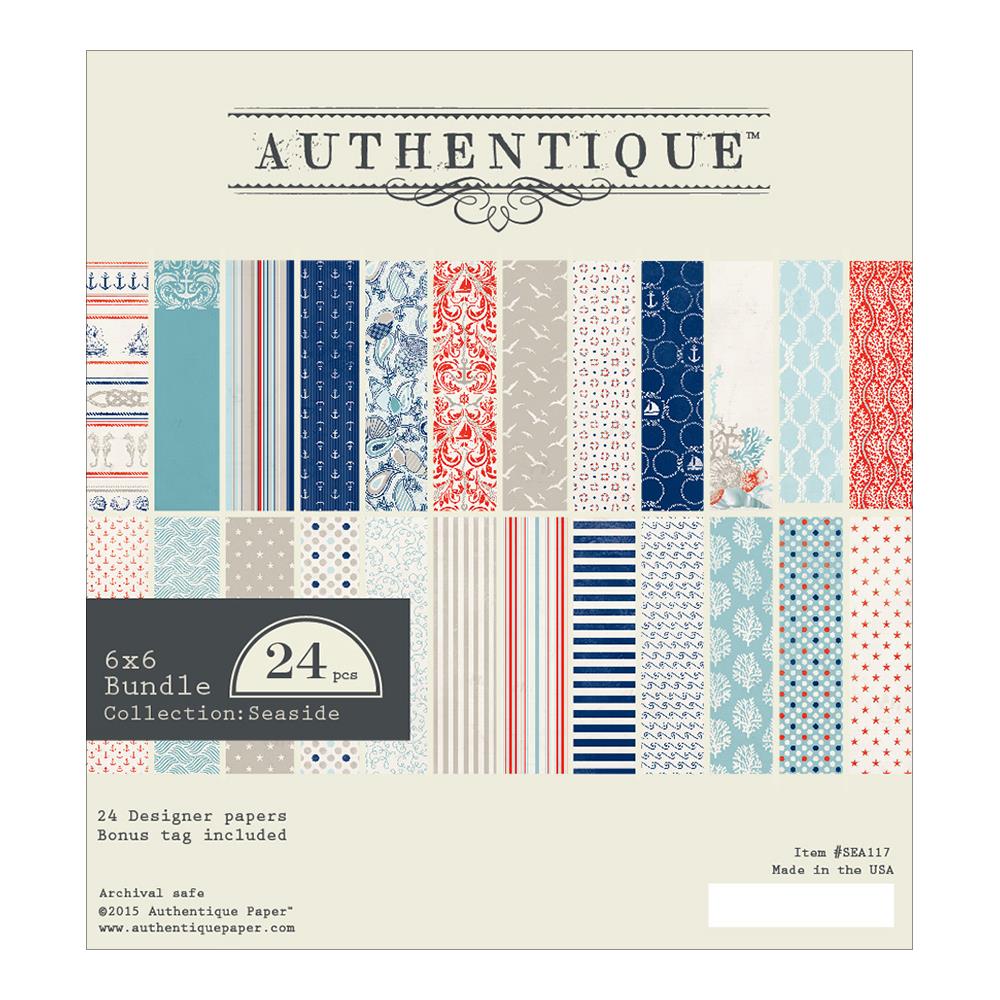 Набор бумаги 15 х 15 см Authentique "Seaside"